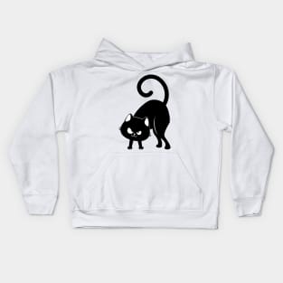 Ominous black cat Kids Hoodie